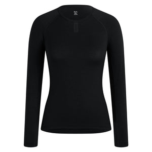 RAPHA MERINO LONG SLEEVE BASE LAYER - BLACK