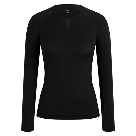 RAPHA MERINO LONG SLEEVE BASE LAYER - BLACK