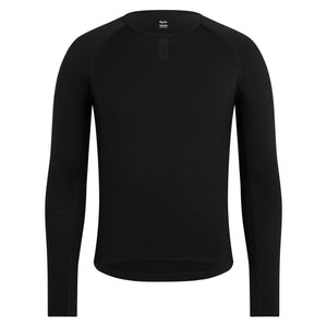 RAPHA MERINO LONG SLEEVE BASE LAYER - BLACK/BLACK