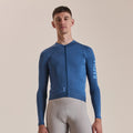 RAPHA Men Pro Team Long Sleeve Lightweight Jersey - Denim Blue/Bluebell