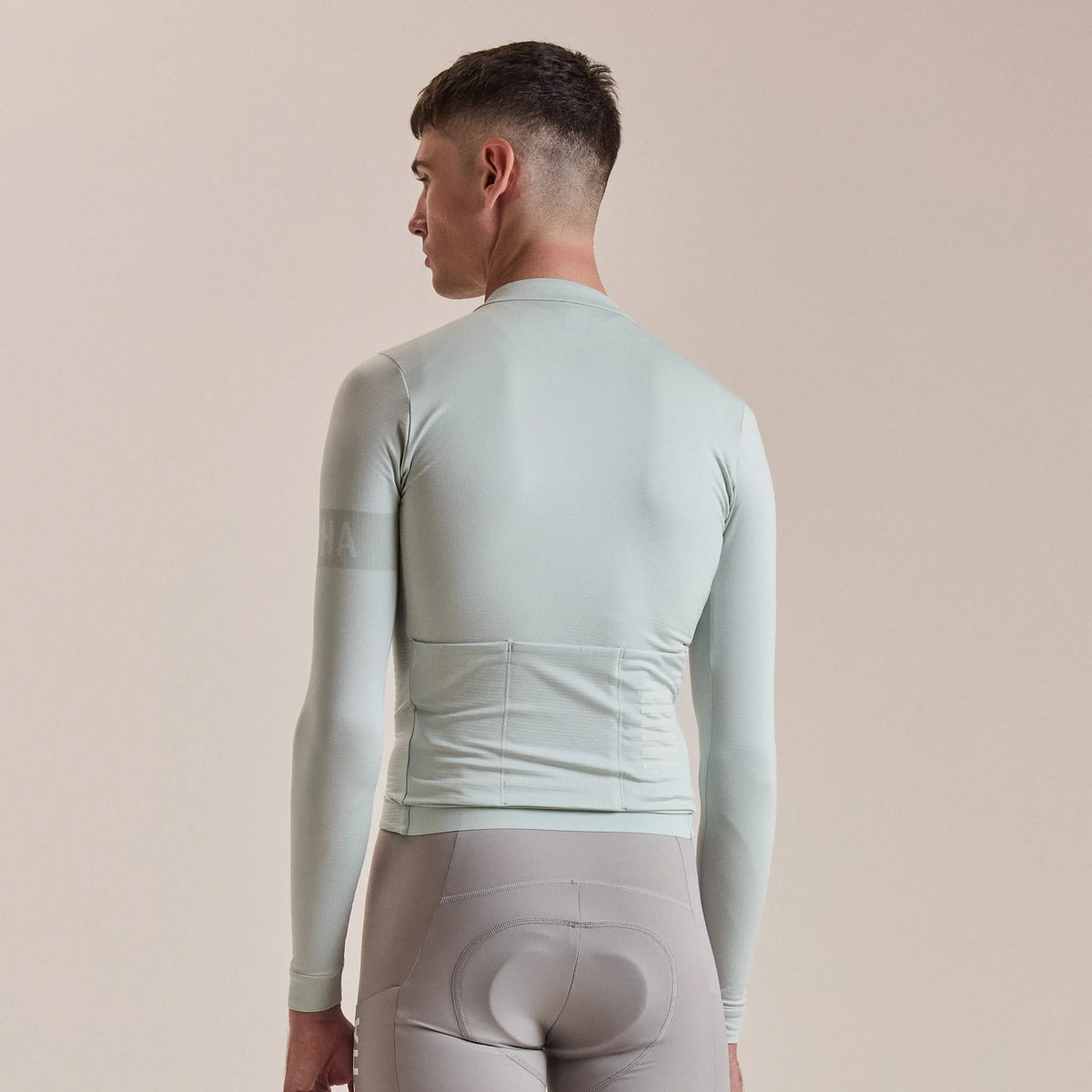 RAPHA Men Pro Team Long Sleeve Midweight Jersey - Grey/White