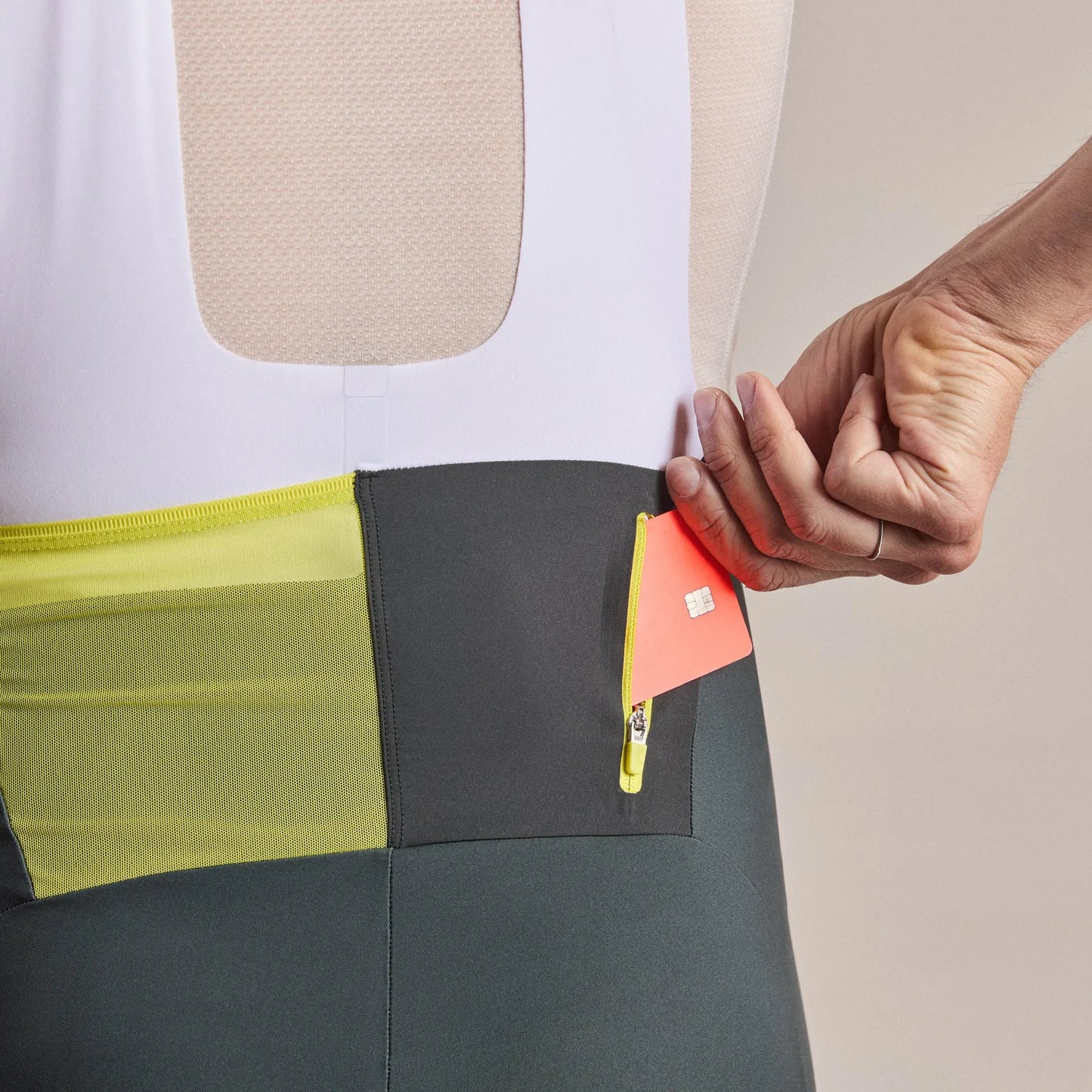 RAPHA Men's Brevet Cargo Bib Shorts III - Dark Forest/White