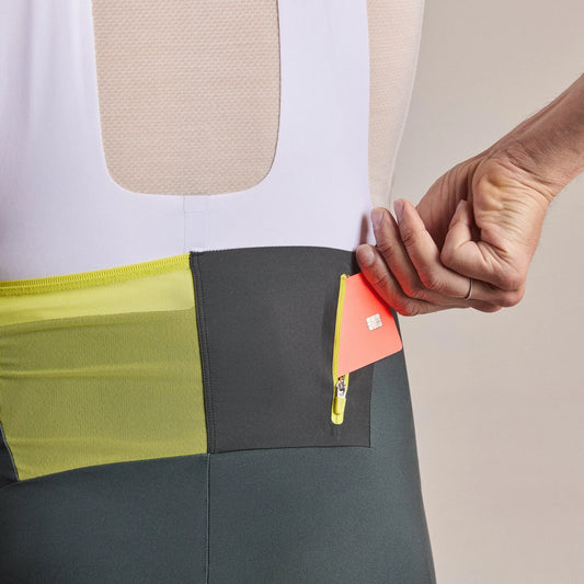 RAPHA Men's Brevet Cargo Bib Shorts III - Dark Forest/White