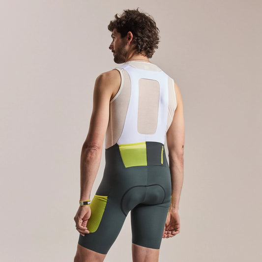 RAPHA Men's Brevet Cargo Bib Shorts III - Dark Forest/White