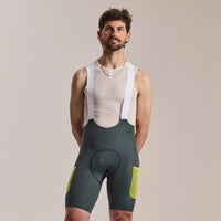 RAPHA Mannen's Brevet Cargo Fietsbroek III - Dark Forest/Wit