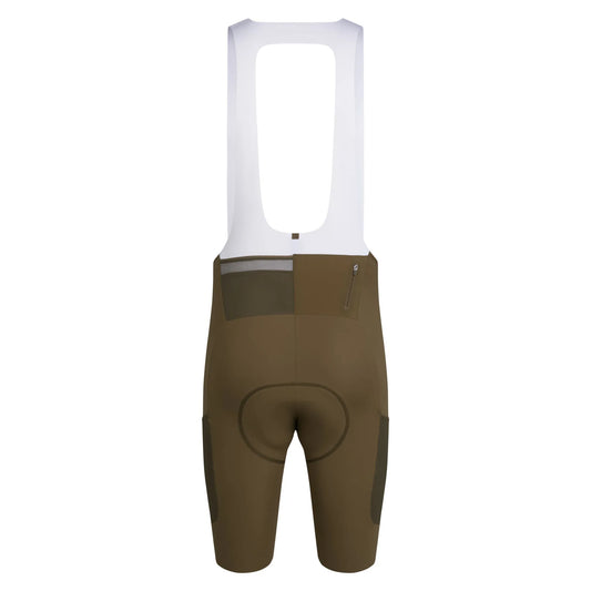 RAPHA Men's Brevet Cargo Bib Shorts III - Dark Olive/Silver
