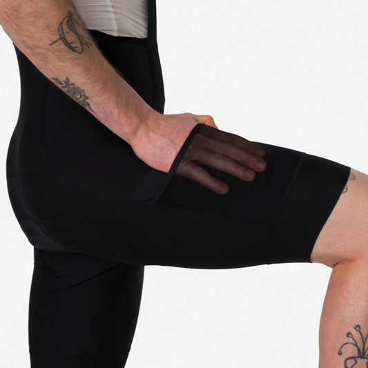 RAPHA Men's Brevet Element Cargo Bib Shorts - Black/Black