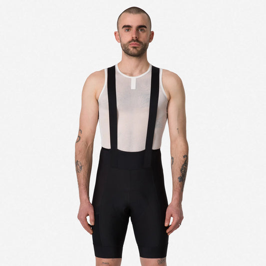 RAPHA Men's Brevet Element Cargo Bib Shorts - Black/Black