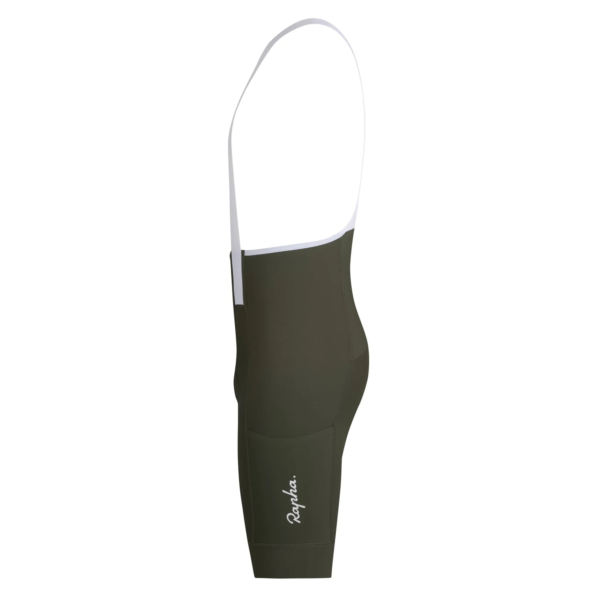 RAPHA Men's Brevet Element Cargo Bib Shorts - Dark Green/White