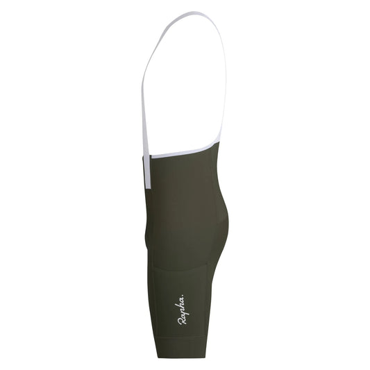 RAPHA Men's Brevet Element Cargo Bib Shorts - Dark Green/White