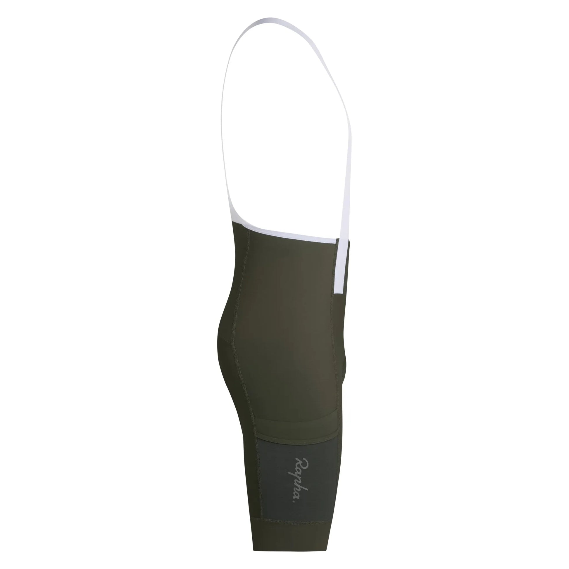 RAPHA Men's Brevet Element Cargo Bib Shorts - Dark Green/White