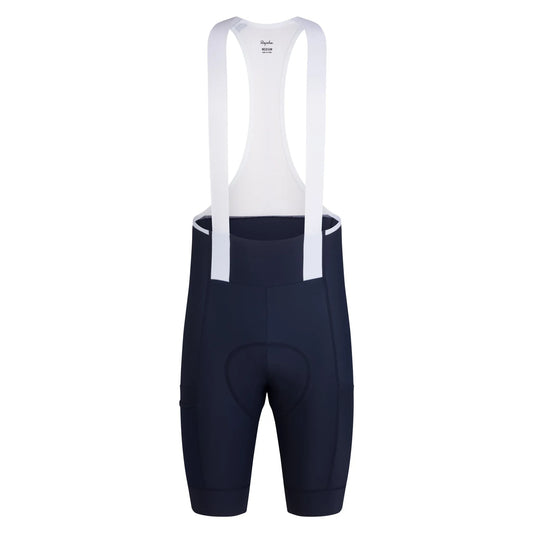 RAPHA Men's Brevet Element Cargo Bib Shorts - Dark Navy/White