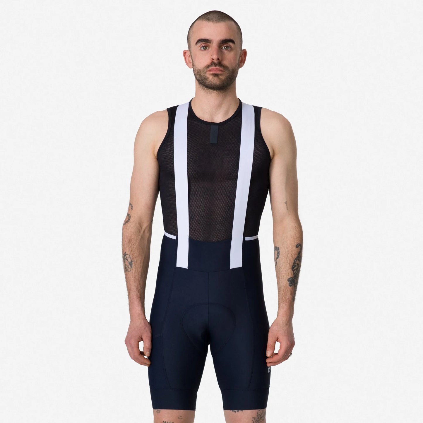 RAPHA Men's Brevet Element Cargo Bib Shorts - Dark Navy/White