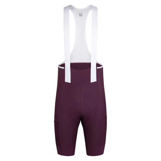 RAPHA Men's Brevet Element Cargo Bib Shorts - Plum/White