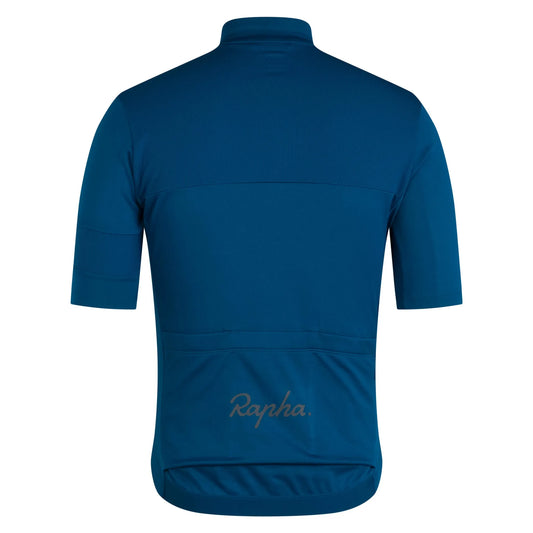 RAPHA Men's Brevet Element Jersey - Jewelled Blue/Dark Navy