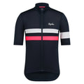 RAPHA Men's Brevet Lightweight Jersey - Dark Navy/Silver/High-Vis Pink