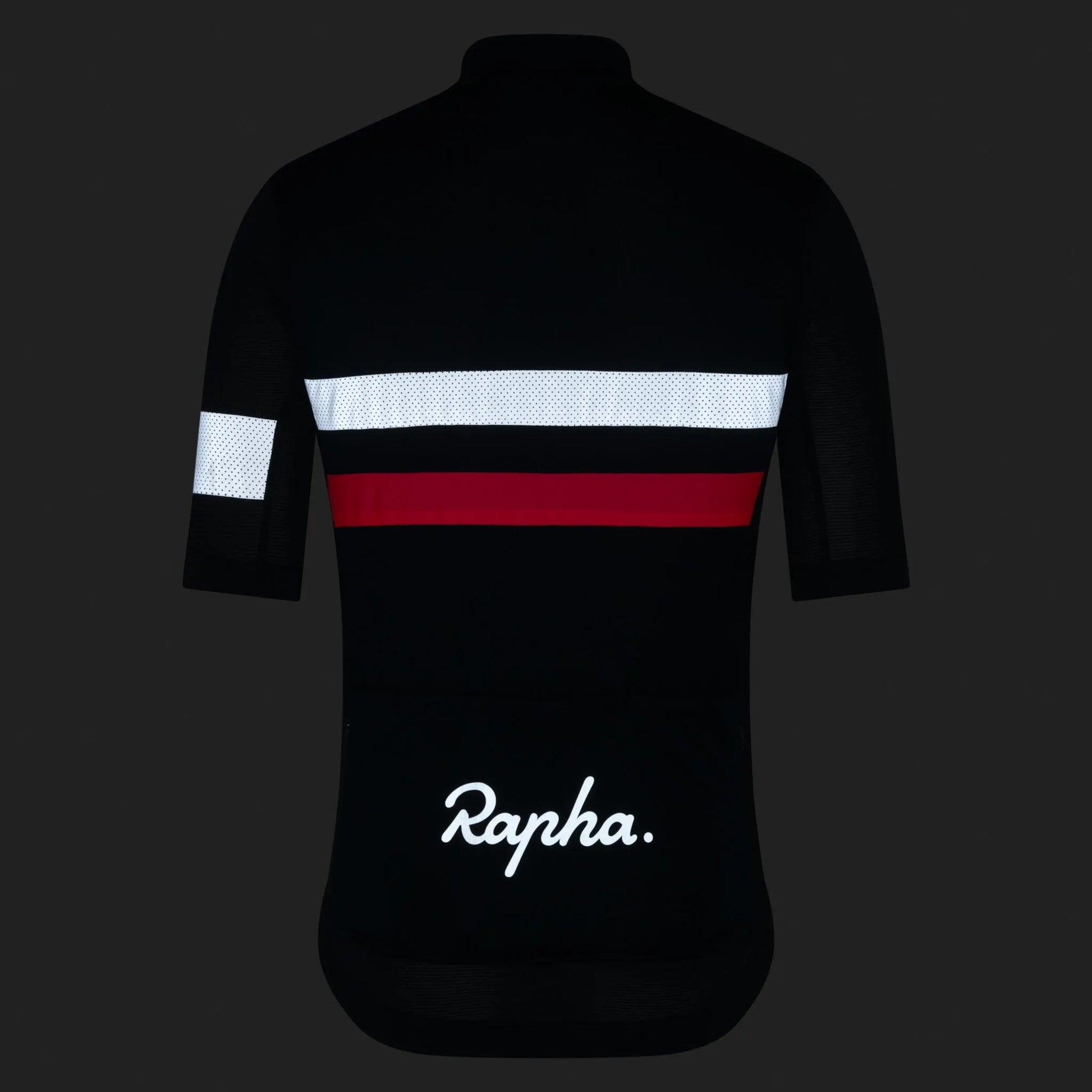 RAPHA Men's Brevet Lightweight Jersey - Dark Navy/Silver/High-Vis Pink