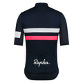 RAPHA Men's Brevet Lightweight Jersey - Dark Navy/Silver/High-Vis Pink