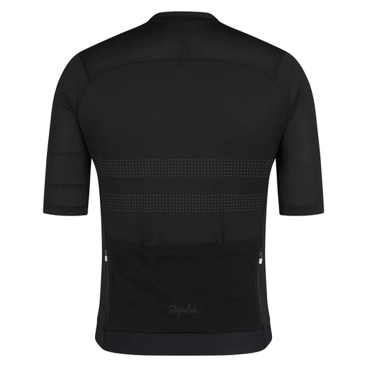 RAPHA Men's Brevet Lightweight Jersey III - Black/Black Reflective