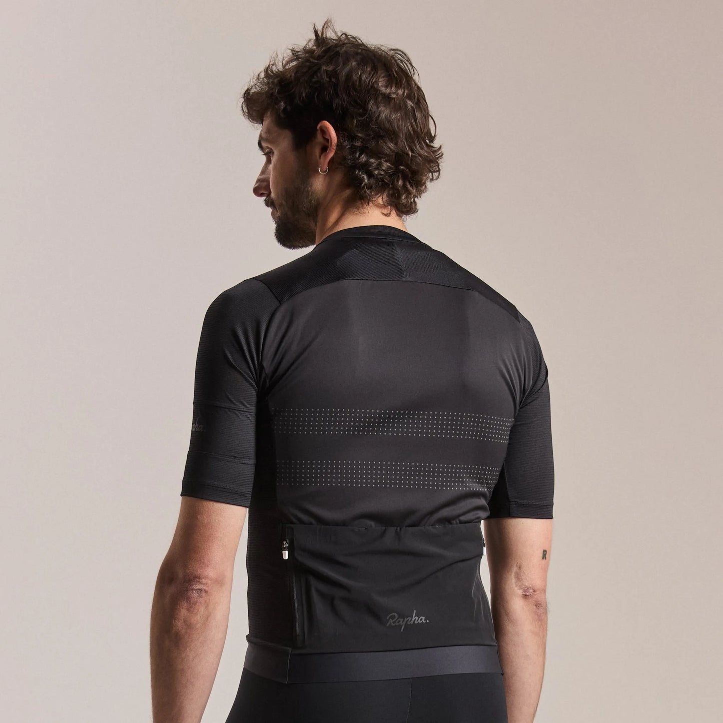 RAPHA Men's Brevet Lightweight Jersey III - Black/Black Reflective