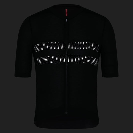 RAPHA Men's Brevet Lightweight Jersey III - Black/Black Reflective