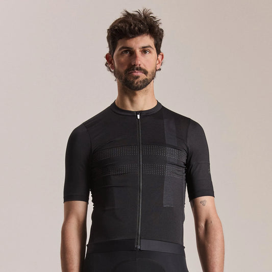 RAPHA Men's Brevet Lightweight Jersey III - Black/Black Reflective