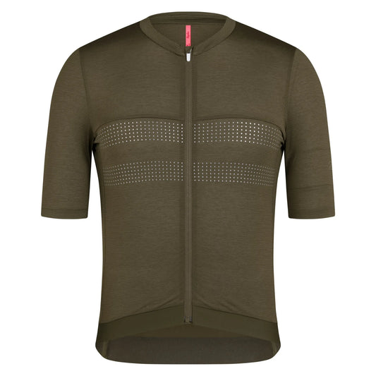 RAPHA Men's Brevet Lightweight Jersey III - Dark Olive/Balsam Green