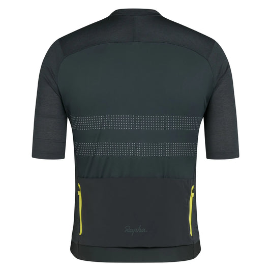 RAPHA Men's Brevet Lightweight Jersey III - Dark Forest/Silver Reflective