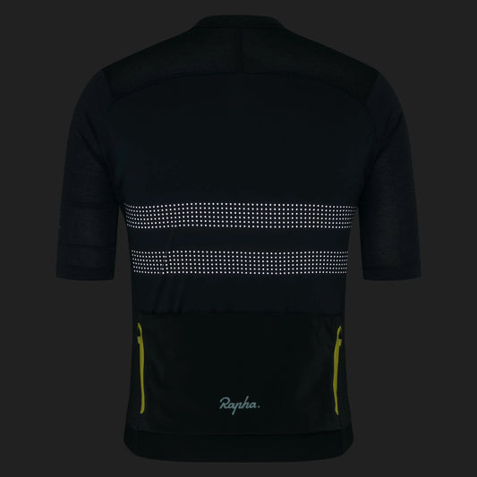 RAPHA Men's Brevet Lightweight Jersey III - Dark Forest/Silver Reflective