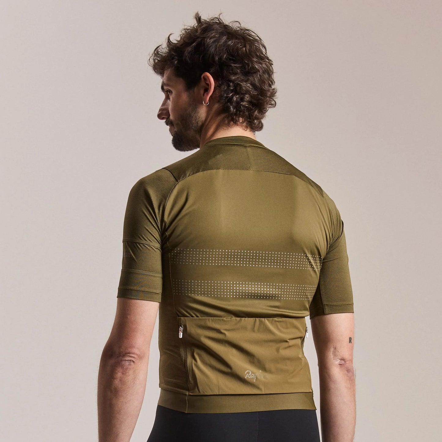 RAPHA Men's Brevet Lightweight Jersey III - Dark Olive/Balsam Green