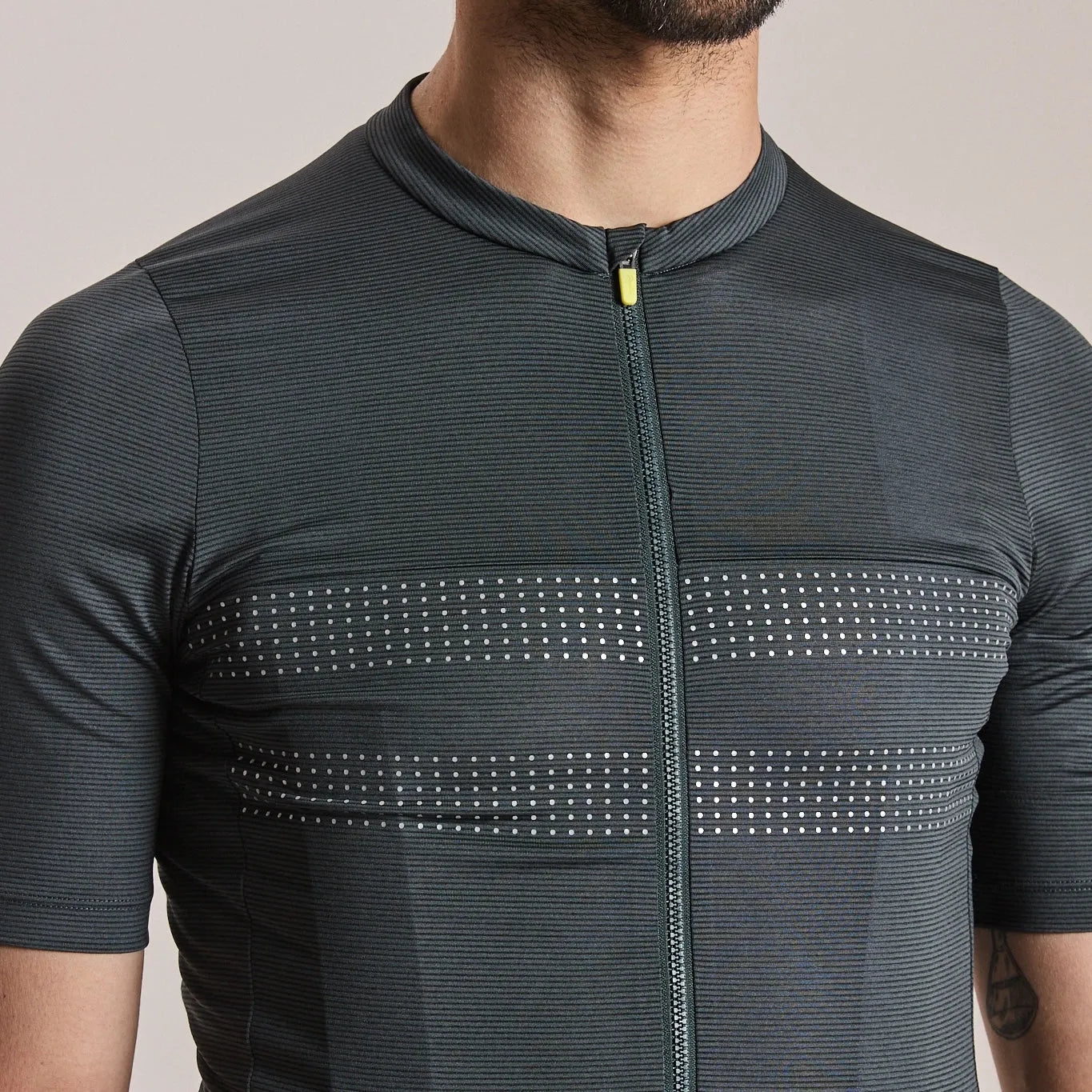 RAPHA Men's Brevet Lightweight Jersey III - Dark Forest/Silver Reflective