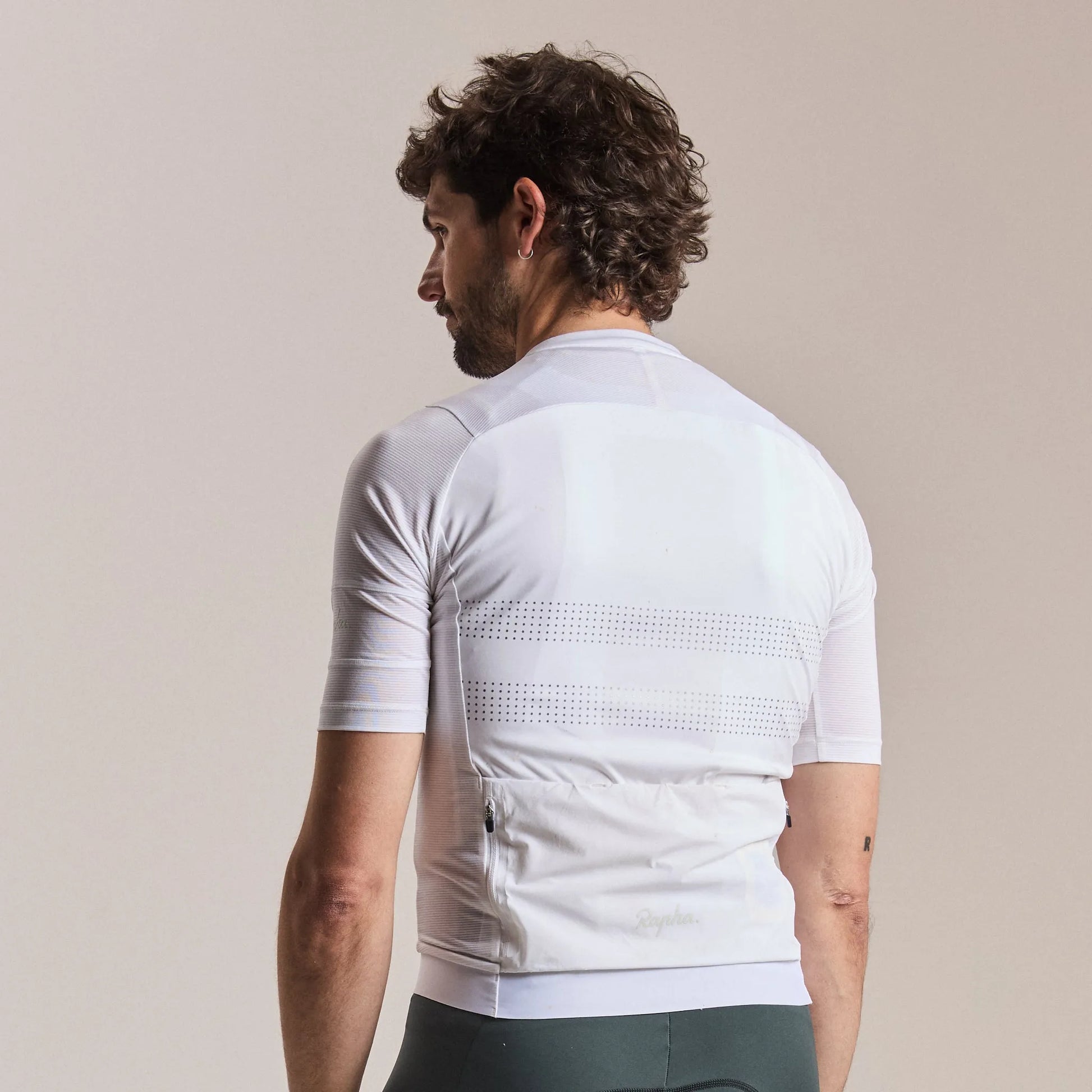RAPHA Men's Brevet Lightweight Jersey III - White/Silver