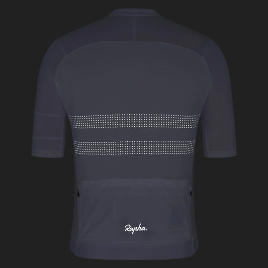 RAPHA Men's Brevet Lightweight Jersey III - White/Silver