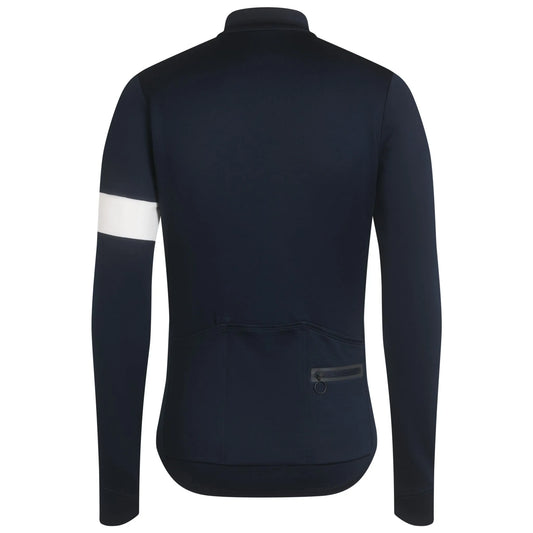 RAPHA Men's Classic Long Sleeve Jersey - Dark Navy/White/Light Blue