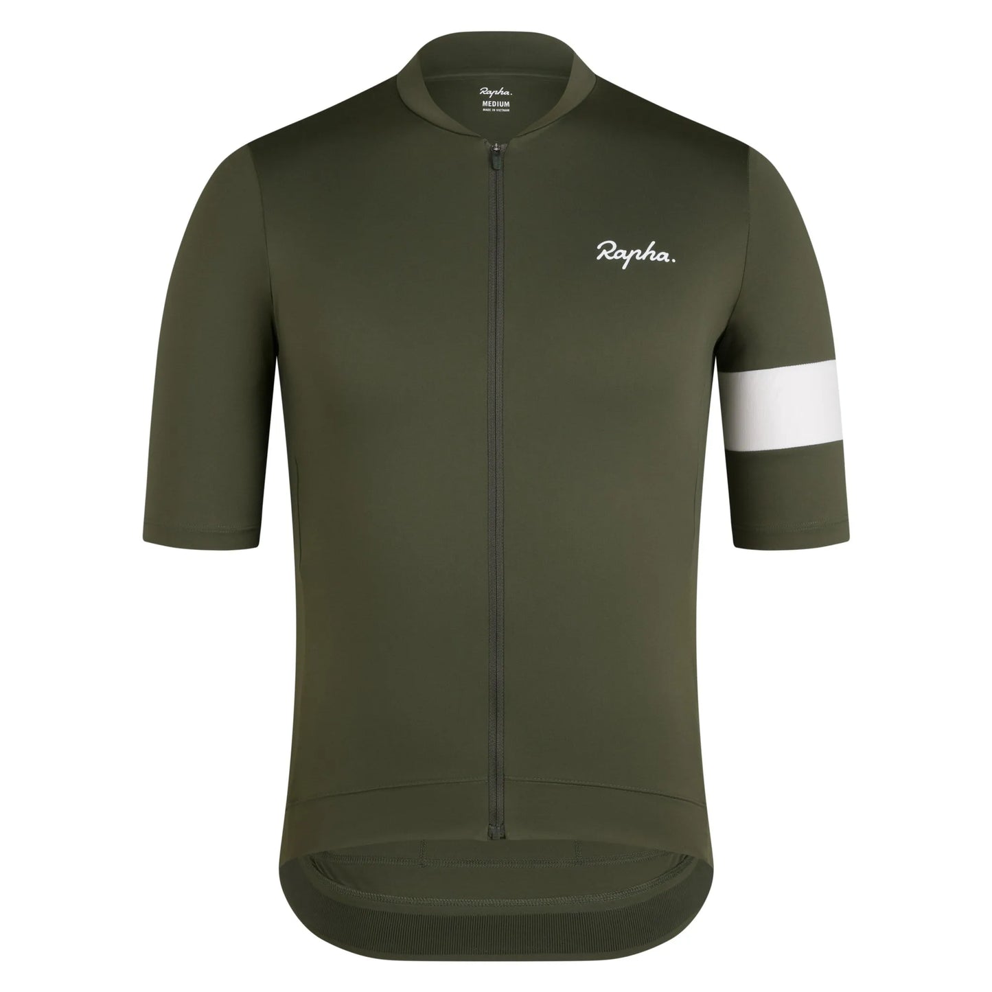 RAPHA Men's Core Jersey - Dark Green/White