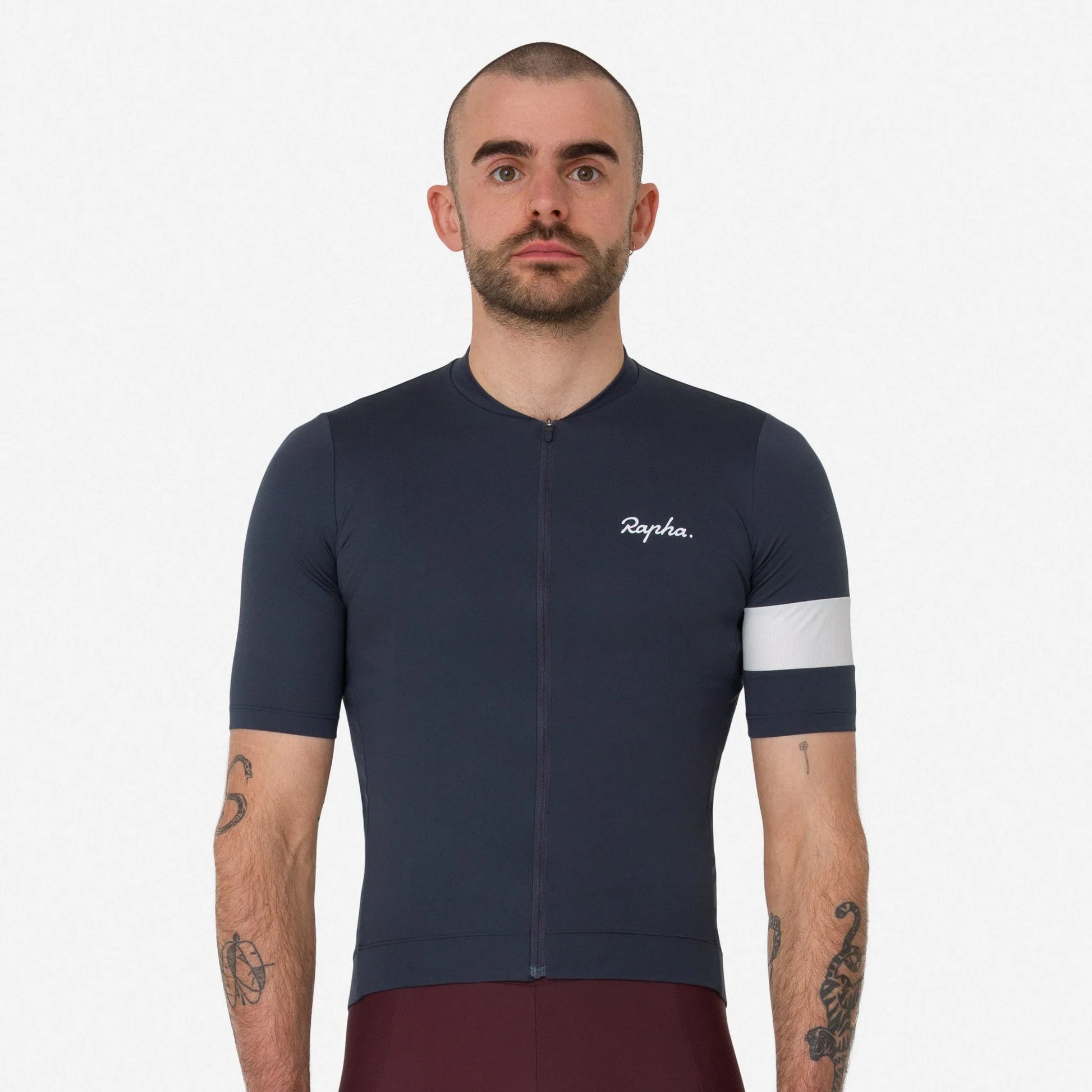 RAPHA Men's Core Jersey - Dark Grey/White