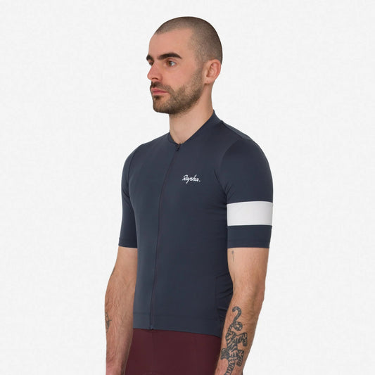 RAPHA Men's Core Jersey - Dark Grey/White