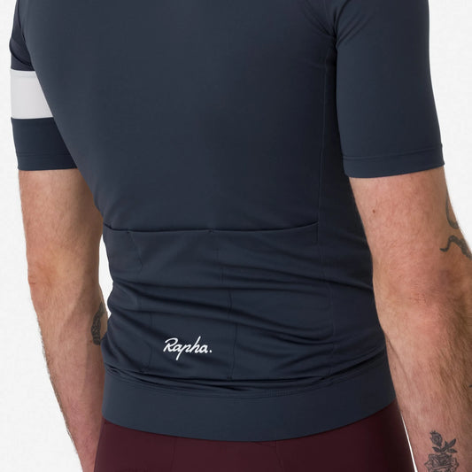 RAPHA Men's Core Jersey - Dark Grey/White