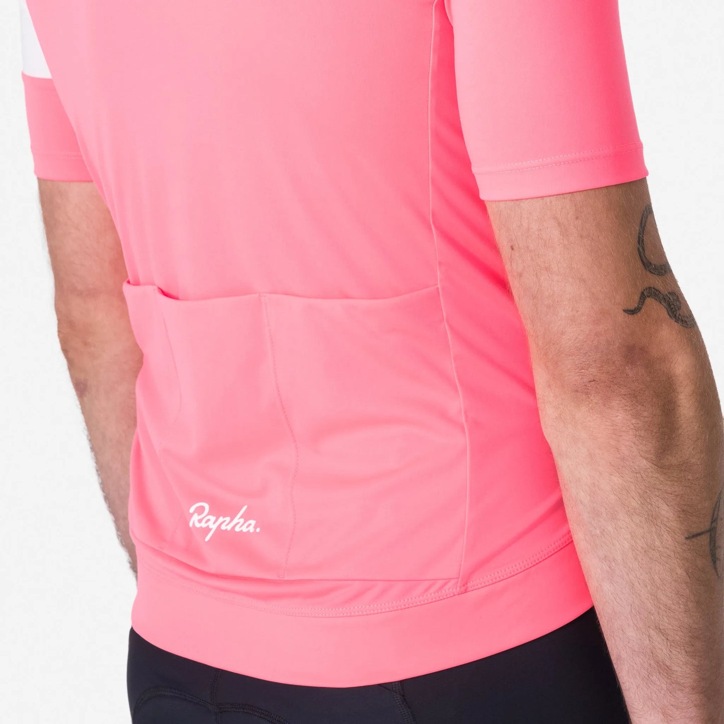 RAPHA Men's Core Jersey - High-Vis Pink/White