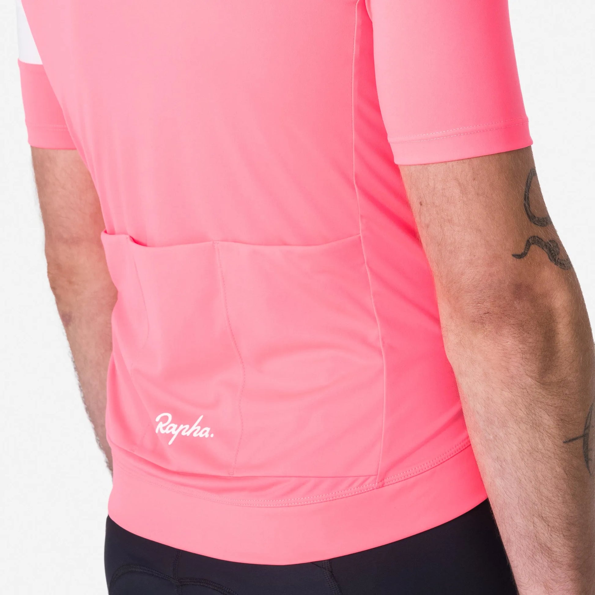 RAPHA Men's Core Jersey - High-Vis Pink/White