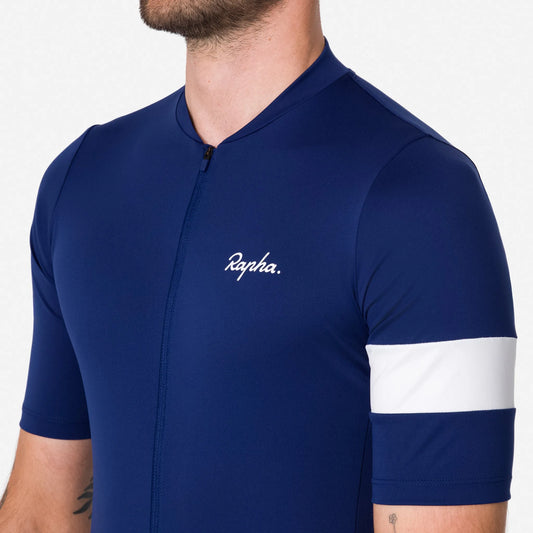 RAPHA Men's Core Jersey - Navy/White