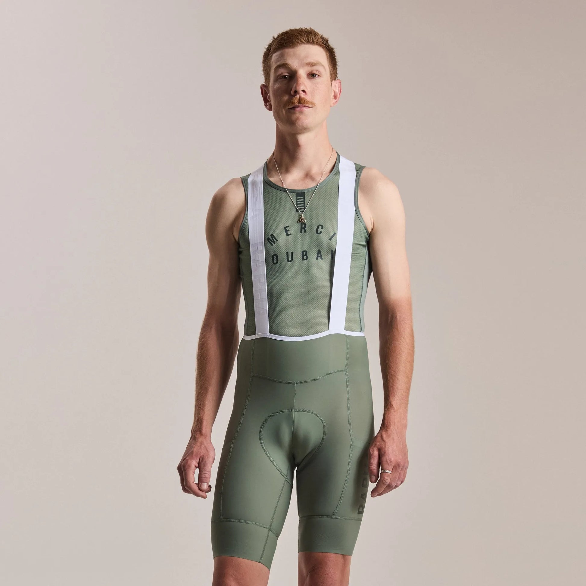 RAPHA Men's Pro Team Cargo Bib Shorts - Regular - Laurel/White