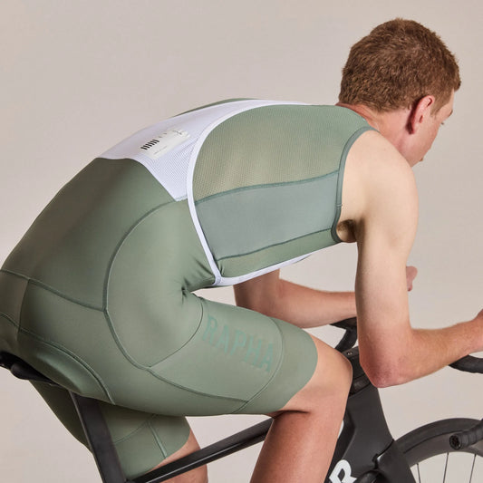RAPHA Men's Pro Team Cargo Bib Shorts - Regular - Laurel/White