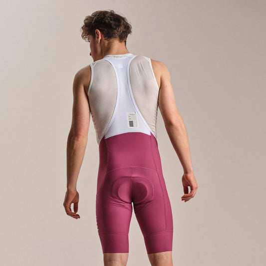RAPHA Men's Pro Team Cargo Bib Shorts - Regular - Raspberry/White