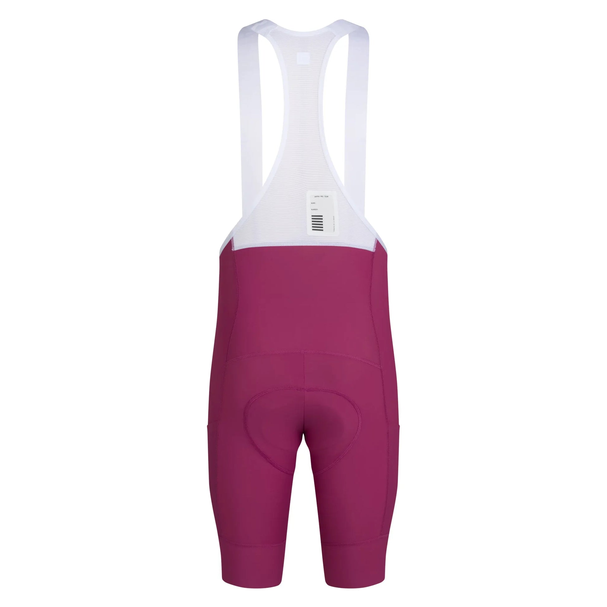 RAPHA Men's Pro Team Cargo Bib Shorts - Regular - Raspberry/White