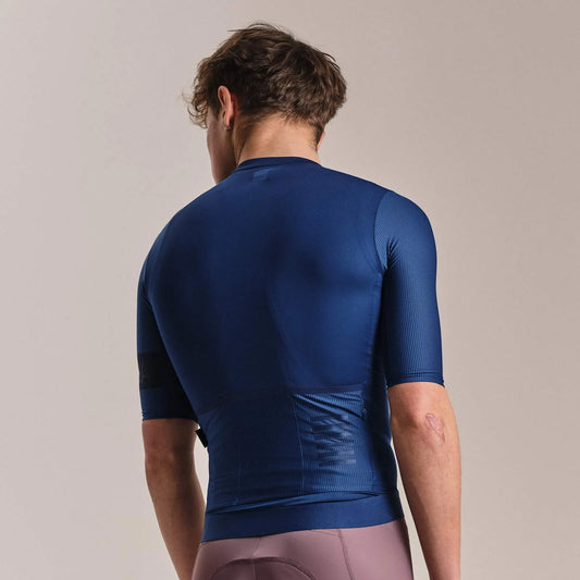 RAPHA Men's Pro Team Jersey II - Fossil Blue/Marine Blue