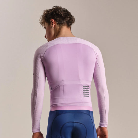 RAPHA Men's Pro Team Long Sleeve Aero Jersey - Quartz/Silver