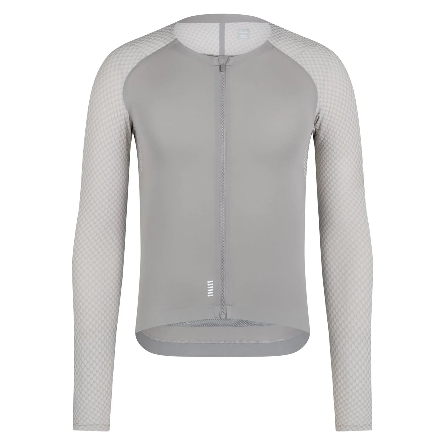 RAPHA Men's Pro Team Long Sleeve Aero Jersey - Smoky Silver/White