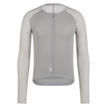RAPHA Men's Pro Team Long Sleeve Aero Jersey - Smoky Silver/White