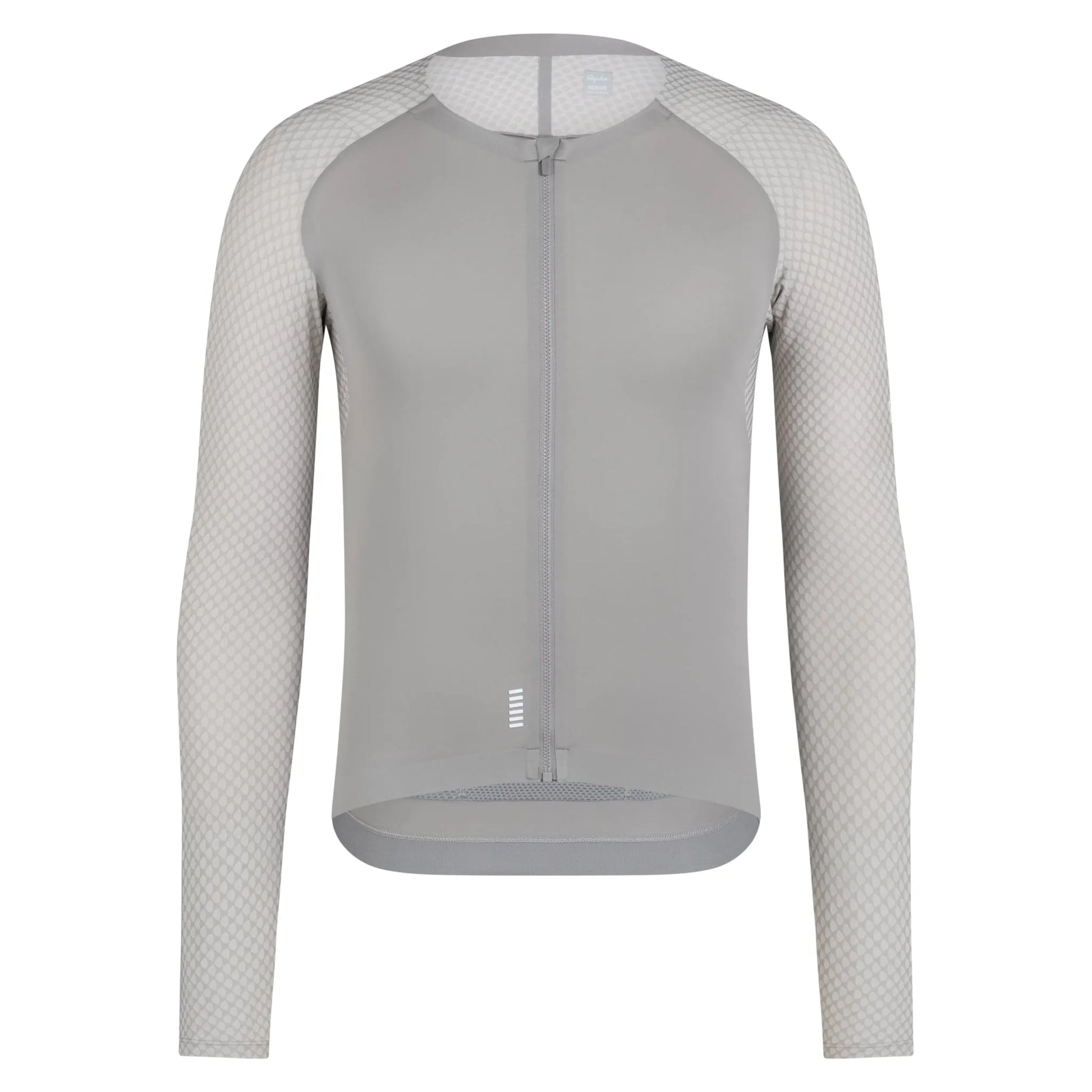 RAPHA Men's Pro Team Long Sleeve Aero Jersey - Smoky Silver/White